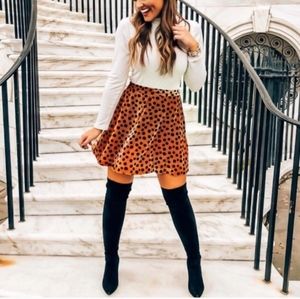 Madewell Velvet Circle Skirt